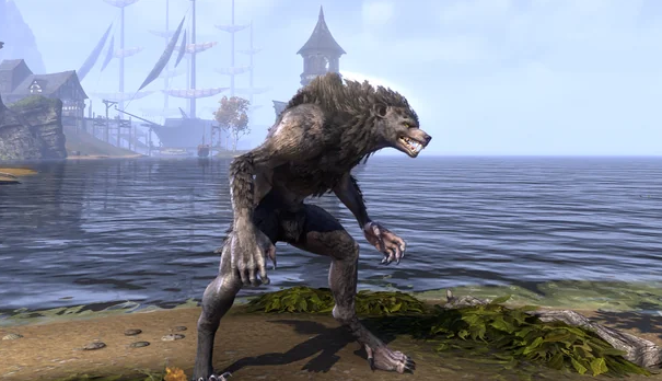 Female Werewolf model eso